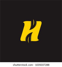 Initial H for Nature Logo Icon