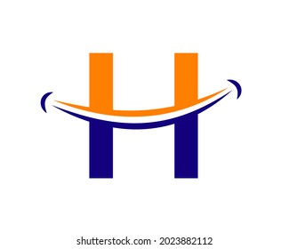 Initial H Smile Vector Logo Element Stock Vector (Royalty Free ...