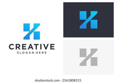 initial h vector modern logo