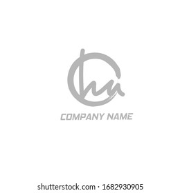 Initial ha handwriting logo vector
