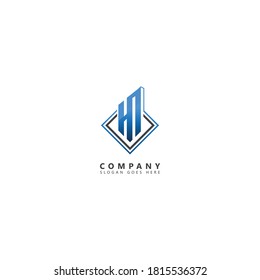 Initial "HA" letter logo. 100% editable and unique. You can download this logo and use it for you own.