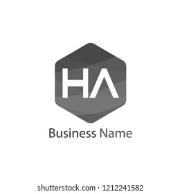 Initial HA Letter Logo Design