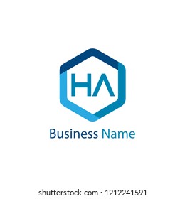 Initial HA Letter Logo Design