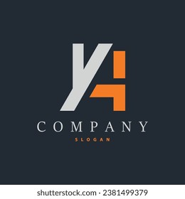Initial HA Letter Logo, Modern and Luxurious Minimalist Vector AH Logo Template for Business Brand