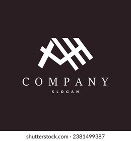 Initial HA Letter Logo, Modern and Luxurious Minimalist Vector AH Logo Template for Business Brand