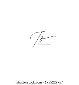 Escritura manual inicial o logotipo manuscrito para la identidad
