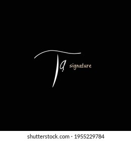 Initial handwriting or handwritten logo for identity