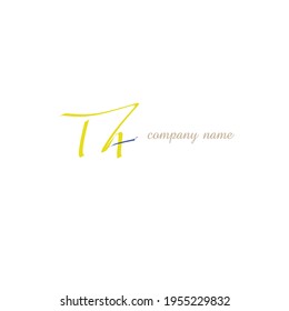 Escritura manual inicial o logotipo manuscrito para la identidad