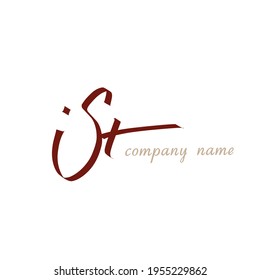 Initial handwriting or handwritten logo for identity