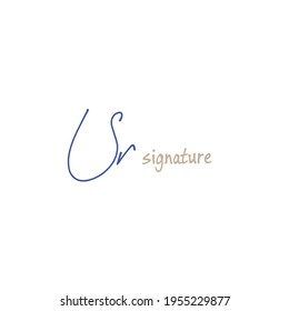 Escritura manual inicial o logotipo manuscrito para la identidad