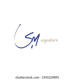 Escritura manual inicial o logotipo manuscrito para la identidad