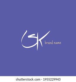 Initial handwriting or handwritten logo for identity
