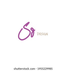 Initial handwriting or handwritten logo for identity