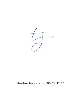 Initial handwriting or handwritten logo for identity