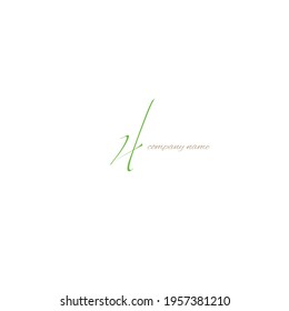 Initial handwriting or handwritten logo for identity
