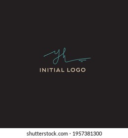 Initial handwriting or handwritten logo for identity