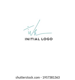 Initial handwriting or handwritten logo for identity