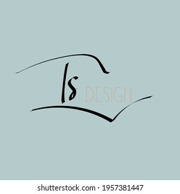 Initial handwriting or handwritten logo for identity