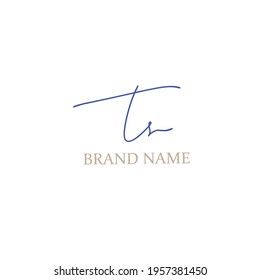Initial handwriting or handwritten logo for identity