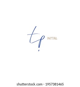 Initial handwriting or handwritten logo for identity