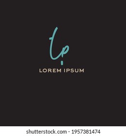 Initial handwriting or handwritten logo for identity
