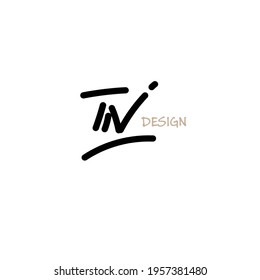 Initial handwriting or handwritten logo for identity