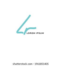 Escritura manual inicial o logotipo manuscrito para la identidad
