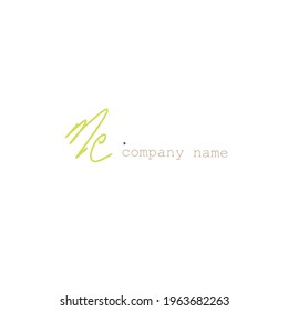 Initial handwriting or handwritten logo for identity