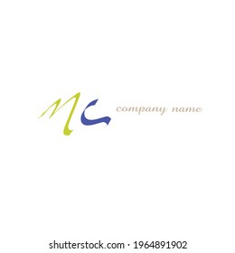 Escritura manual inicial o logotipo manuscrito para la identidad