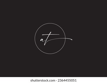 Logo-Design des ersten Handschreibschreibens, Vektordesign