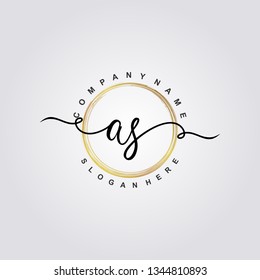 Initial AS handwriting logo Initial AS handwriting logo