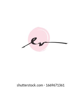 Ursprüngliche Handschrift Logo / Letter Signature Vorlage Vektorillustration