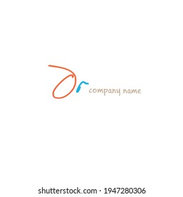 Or initial handwriting logo for identity