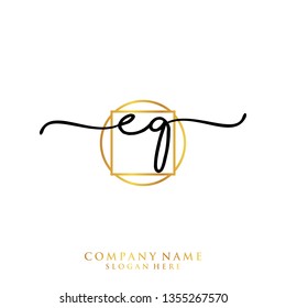 EG Initial handwriting logo template