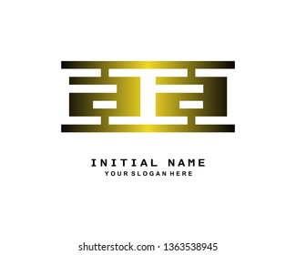 A A Initial Handwriting Logo Template