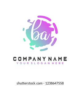  Initial handwriting logo vector