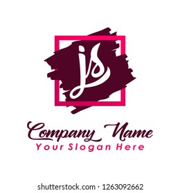 Initial handwriting logo vector
