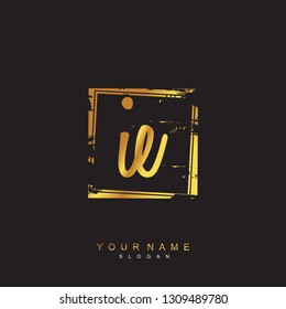 Initial IE handwriting logo vector