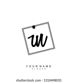 Initial IN handwriting logo vector