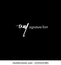 am initial handwriting logo vector