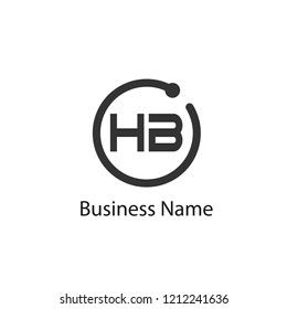 Initial HB Letter Logo Design