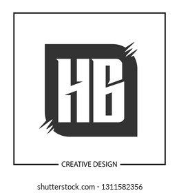 Initial HB Letter Logo Template Design