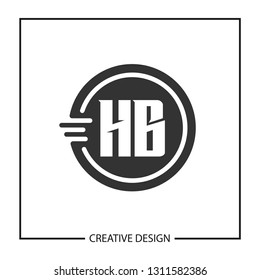 Initial HB Letter Logo Template Design