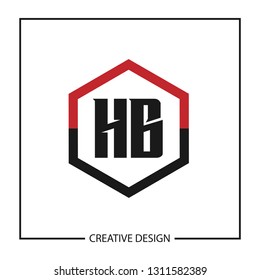 Initial HB Letter Logo Template Design