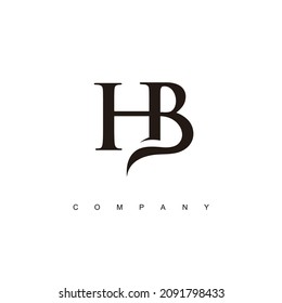 Initial HB Logo Design Vector