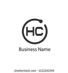 Initial HC Letter Logo Design