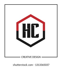 Initial HC Letter Logo Template Design