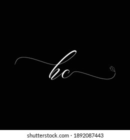 Handschrift des HC-Logos, Business Illustration, einfach