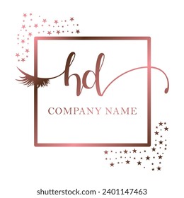 Initial HD calligraphy company eye and eyelash handwriting