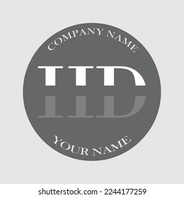 Initial HD letter logo typography elegant modern illustration monogram creative